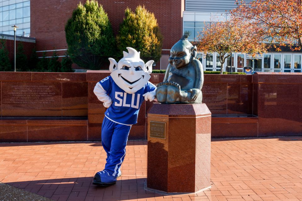 Fans rub the Billiken belly