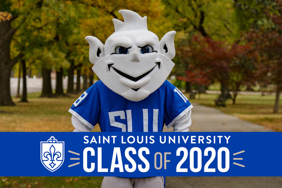 The Billiken in an Honor the Day social media frame.