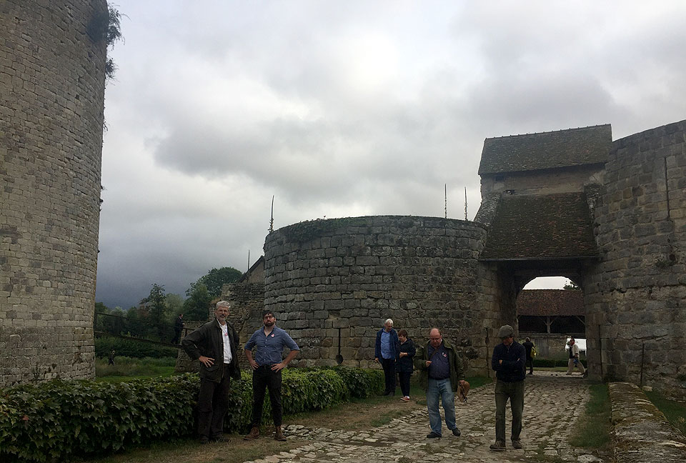 Thomas Finan, Ph.D., tours a castle.