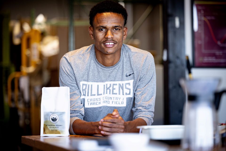 Firaol Ahmed, a Saint Louis University junior and a Billiken track and field athlete was named a St. Louis Inno Under 25 for 2023. Ahmed founded Moii Coffee last winter. 