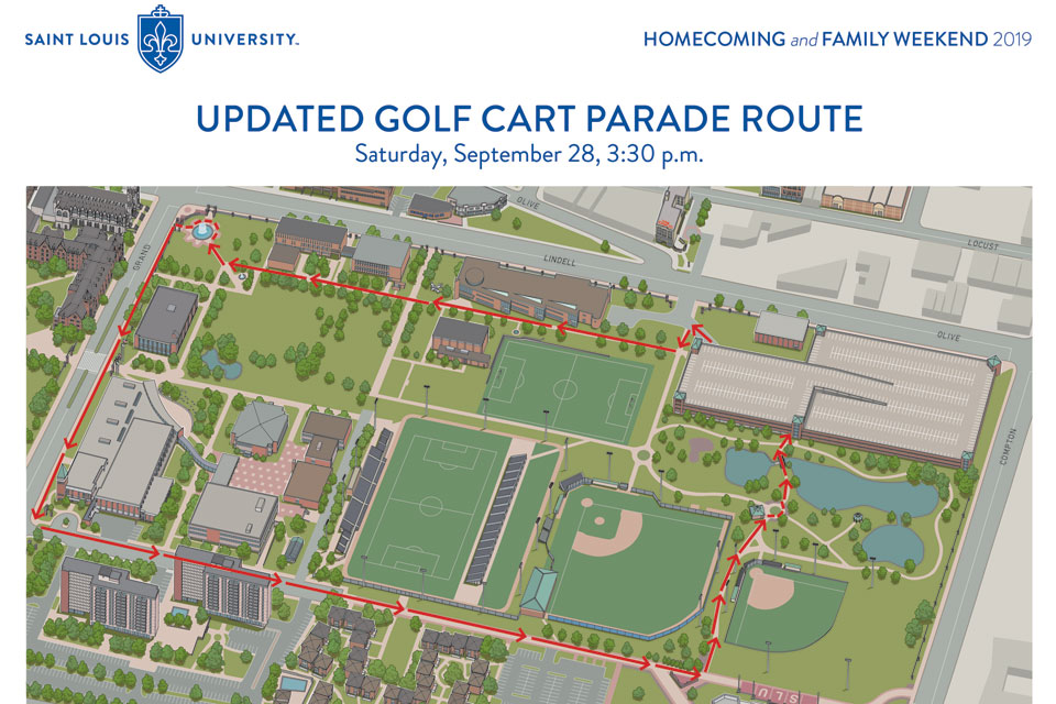 2019 Golf Cart Parade Route