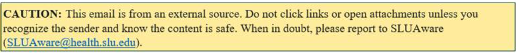 External Email Warning