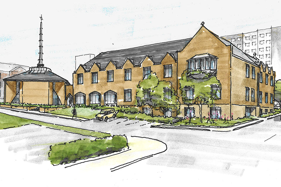 Jesuit Residence Artist's Rendering