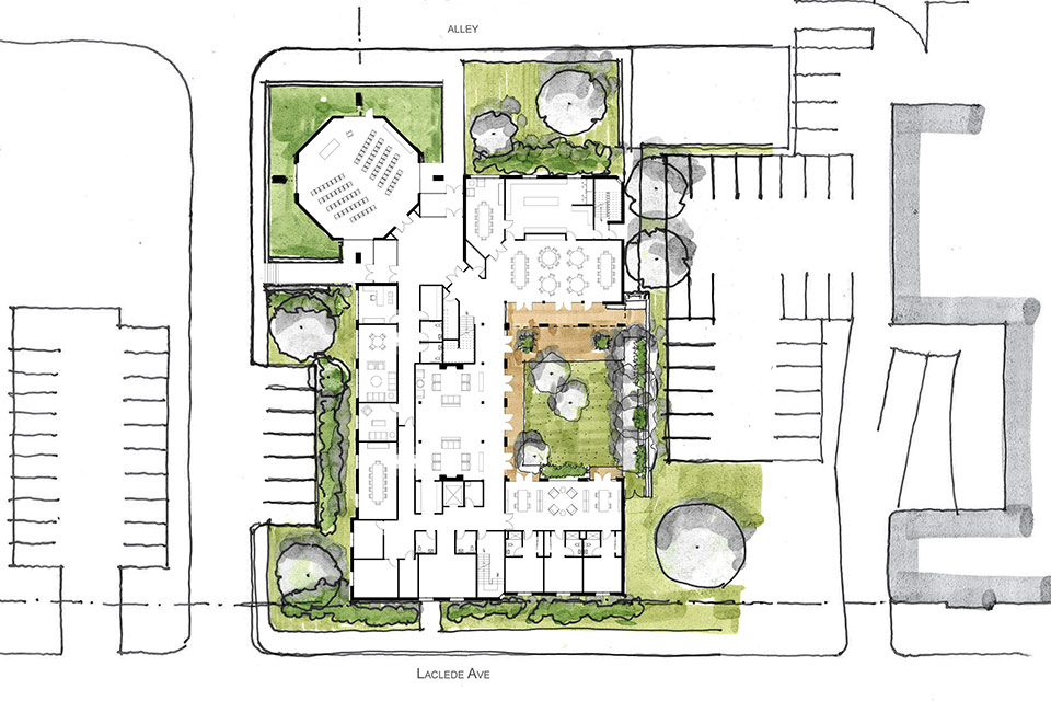 site plan for new Jesuit residence