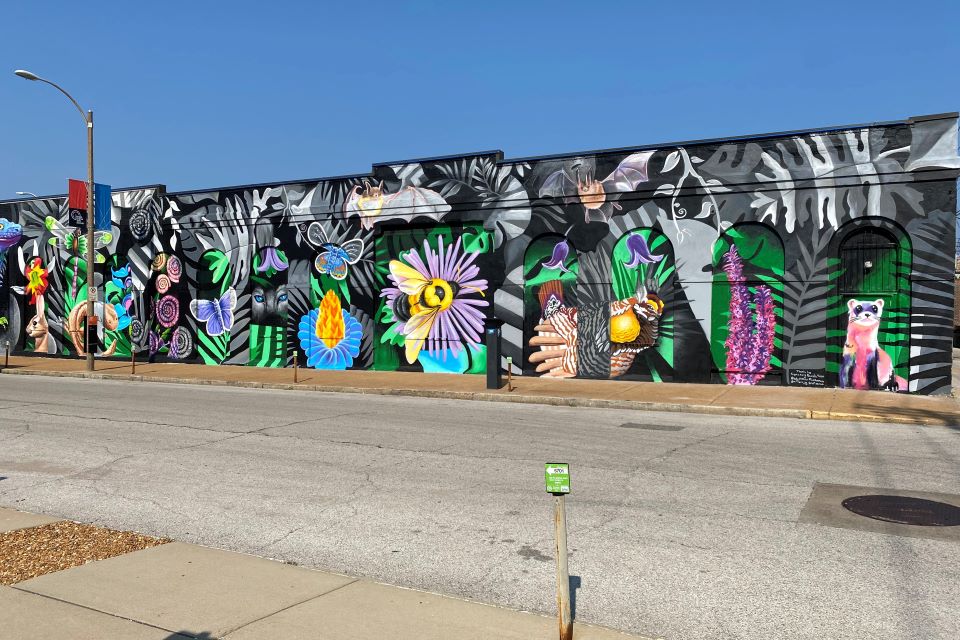 Mural on Searls Hall by Lady Pink