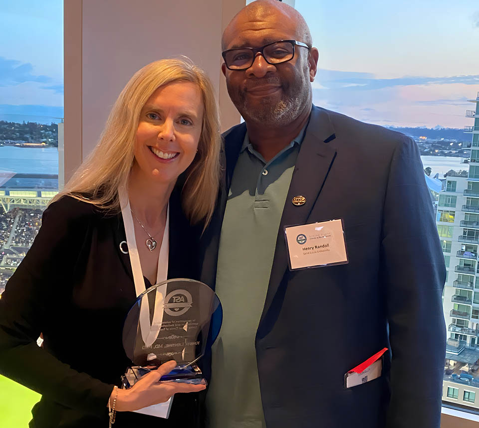 Krista Lentine, M.D. (Nephrology) and Henry Randall, M.D. (Transplant Surgery). Photo submitted.