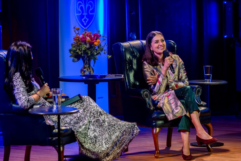 Author Jhumpa Lahiri received the 2026 St. Louis Literary Award from Saint Louis University on April 8 in a ceremony at the Sheldon Concert Hall. 