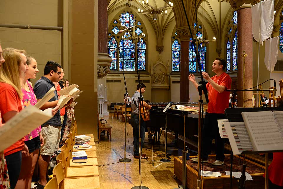 Singers at Mass