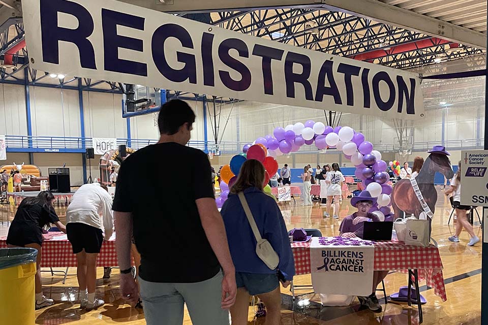 The Simon Reccreation Center hosted the annual relay for life.