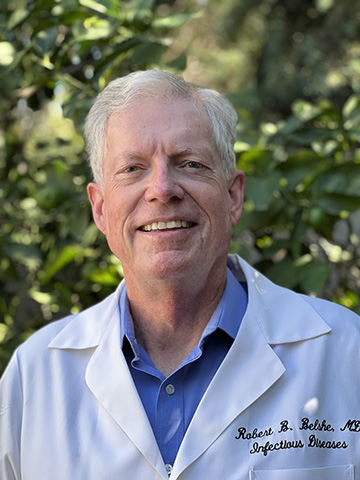 Robert Belshe, M.D., professor emeritus in the Division of Infectious Diseases, Allergy and Immunology and founder of Saint Louis University’s Center for Vaccine Development