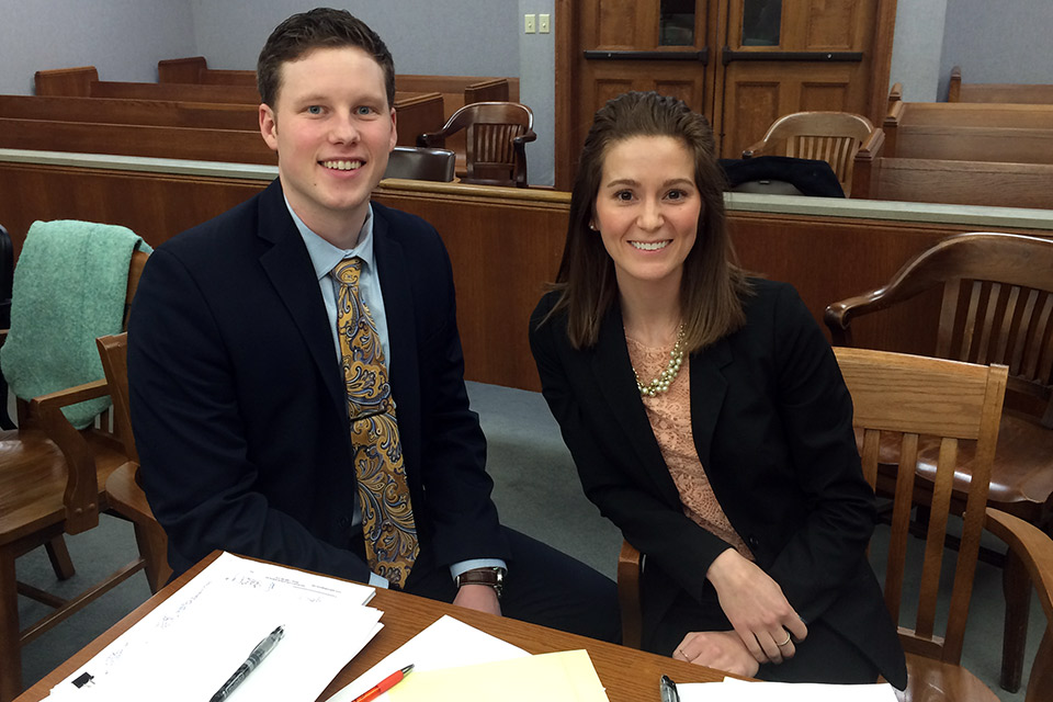 Ryan Reed and Emily Bell