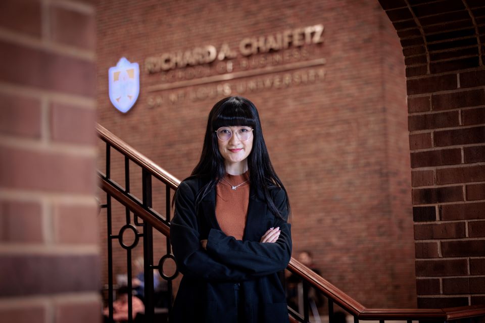 Sahar Hussaini, a sophomore at Saint Louis University’s Richard A. Chaifetz School of Business, is a board member of the newly formed Afghan Chamber of Commerce and Afghan Community Center in St. Louis. 