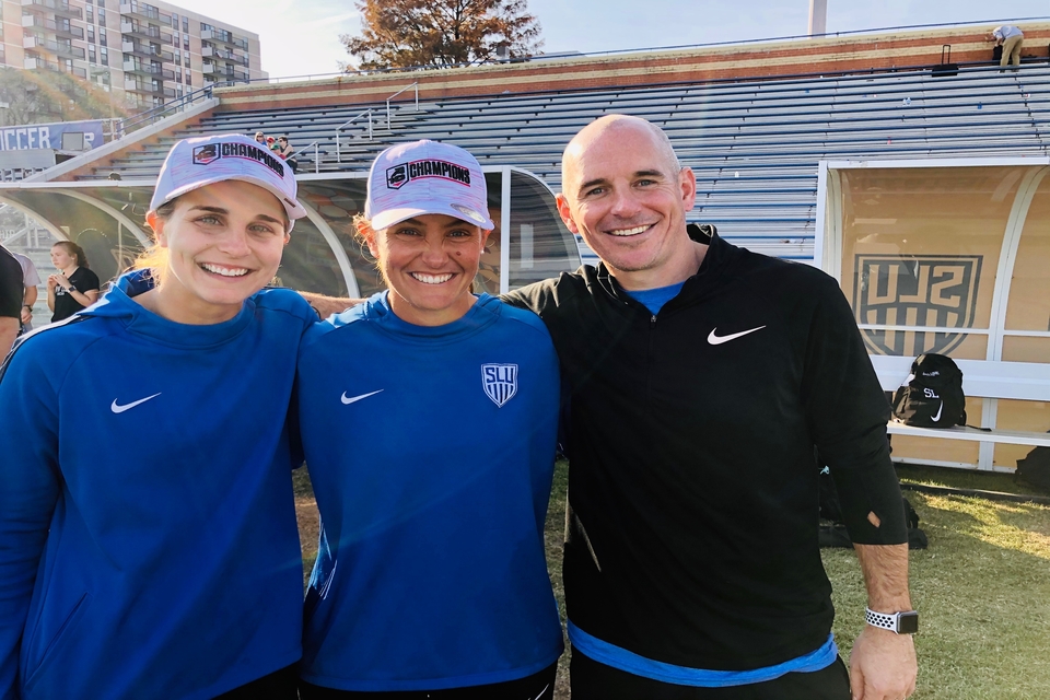 Coach Katie Shields and her colleagues.