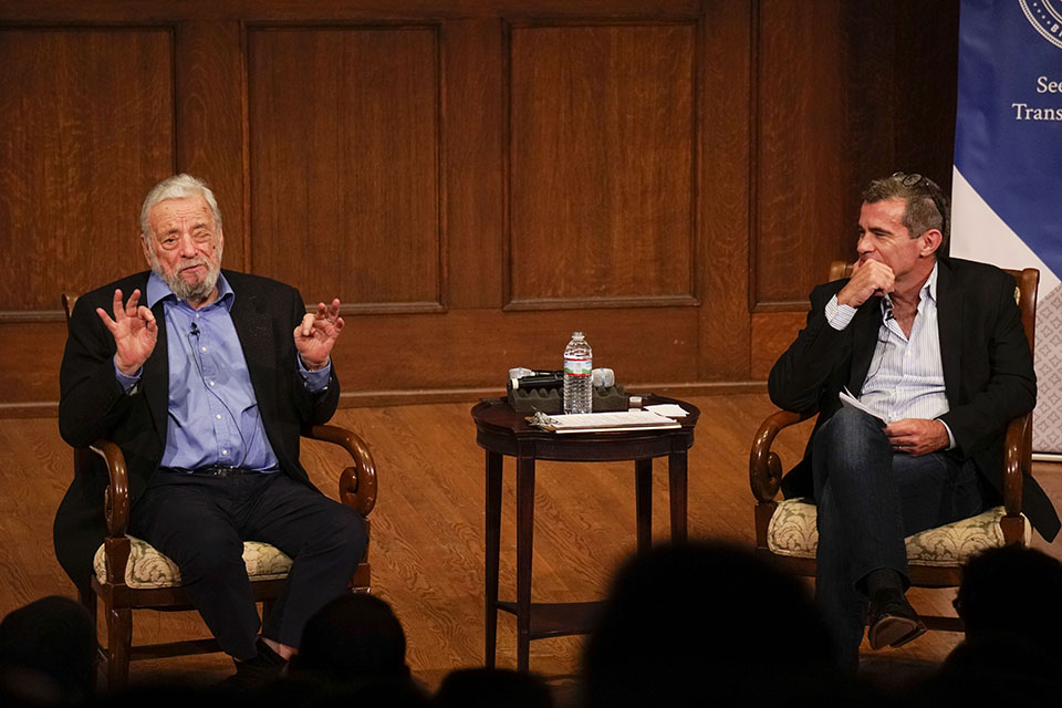 Stephen Sondheim and Mike Isaacson