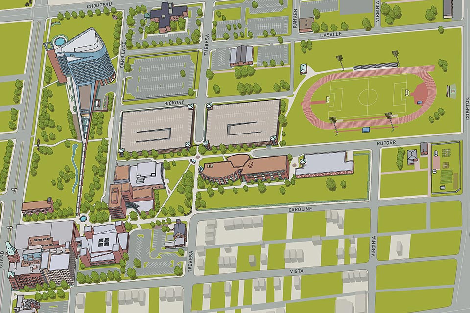 South Campus Map Inset