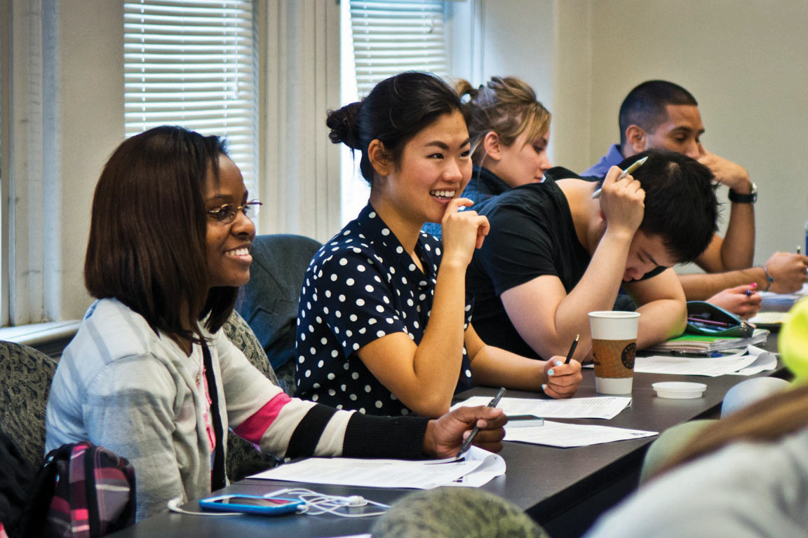 Students in a classroom