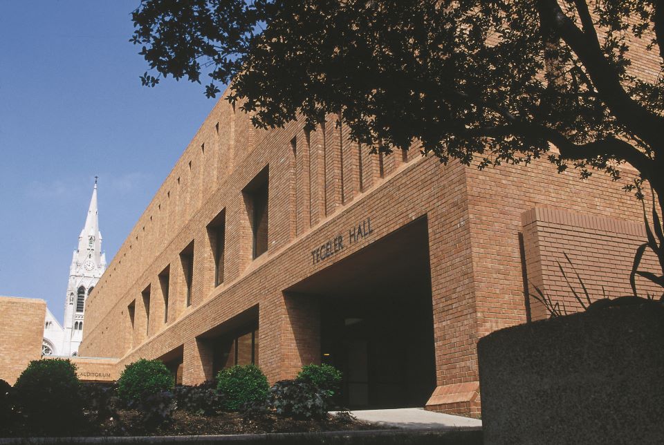 A photo of Tegeler Hall, which houses the School of Social Work and Dyan McGuire's office. 