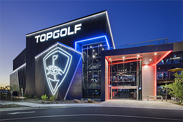 A rendering of the new Topgolf venue near SLU's campus. 