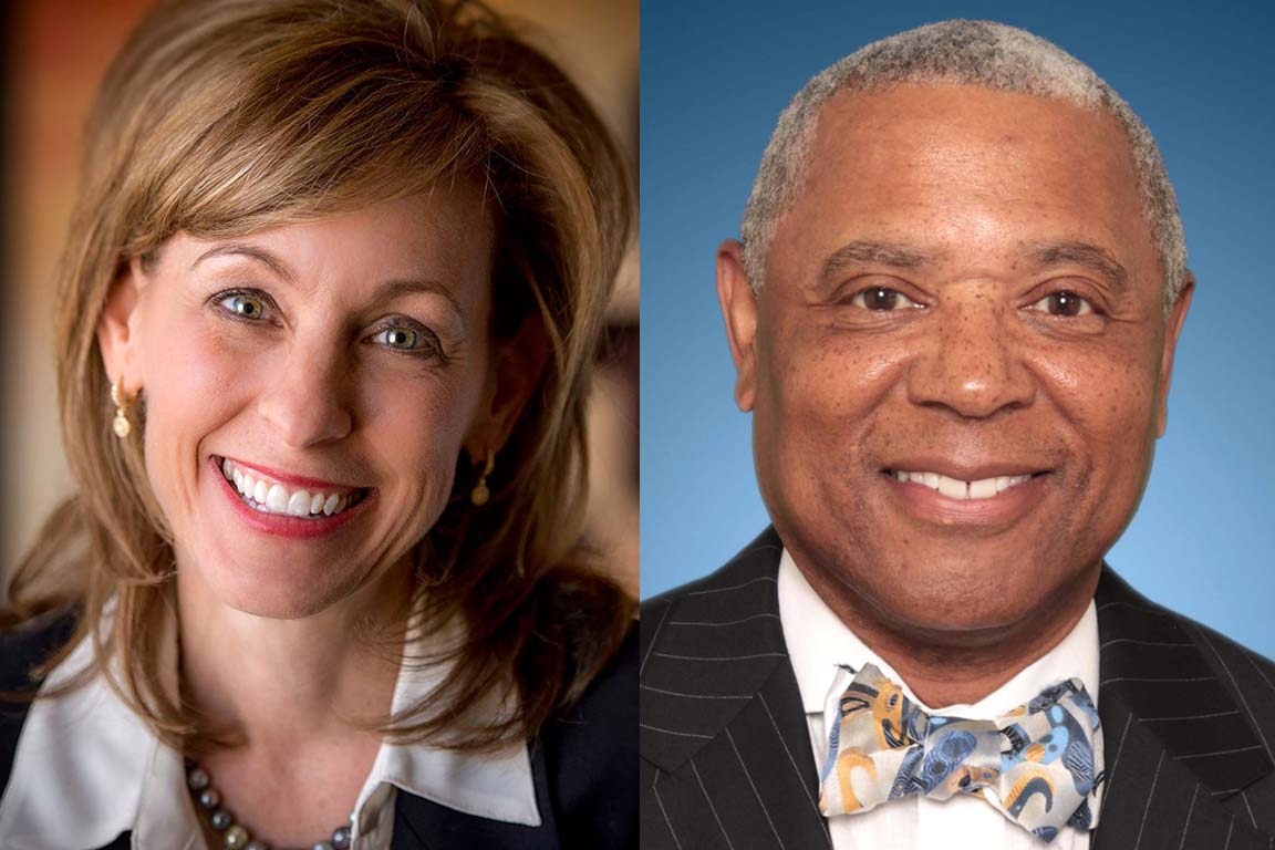 Leanne Caret and Darryl Jones 