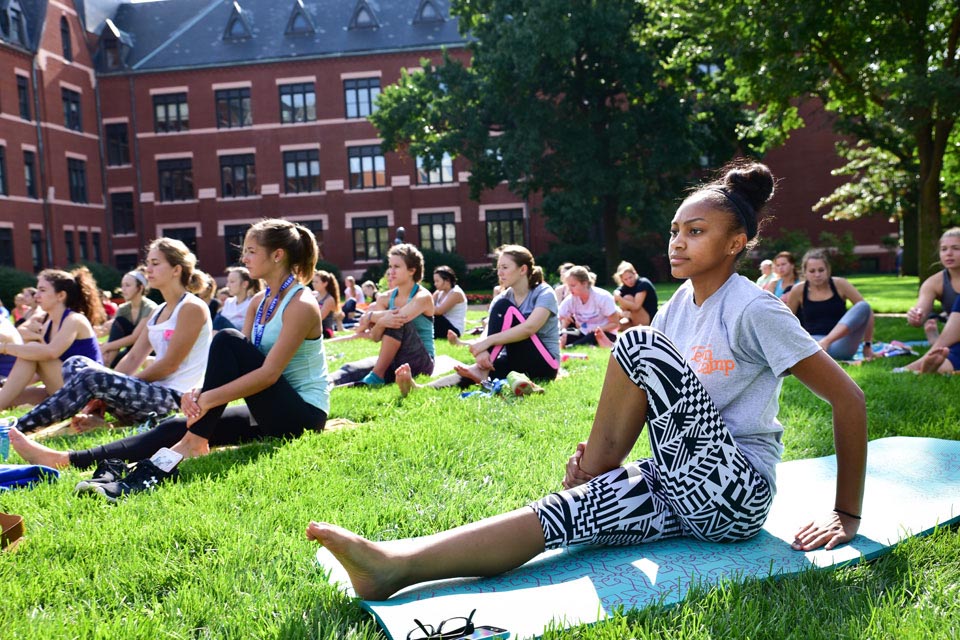 Yoga on the Quad