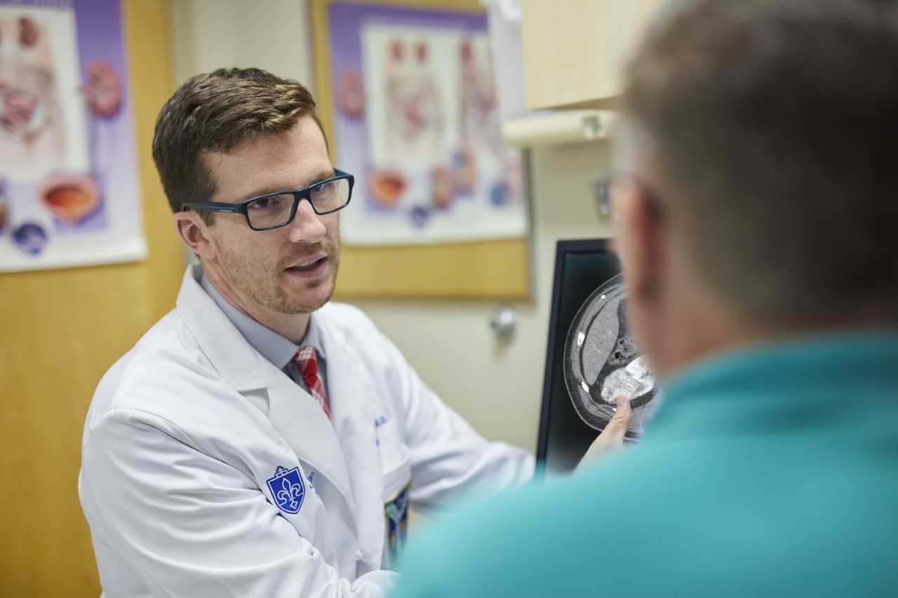 Zachary Hamilton, M.D., assistant professor of urologic surgery at SLU and a SLUCare urologic oncologist