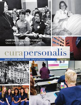 The 2018 cover of cura personlis showing a collage of historical images