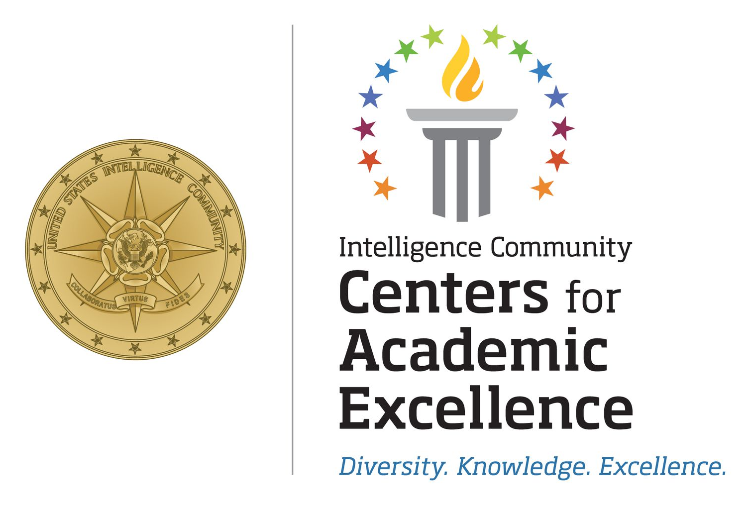 CAE Logo reading Intelligence Community Centers for Academic Excellence: Diversity, Knowledge, Excellence