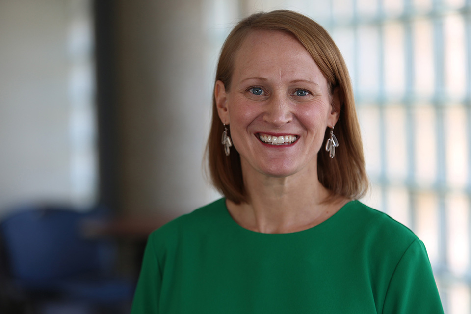 Ellen Barnidge, Ph.D., became interim dean of Saint Louis University's College for Public Health and Social Justice on February 1, 2022. 