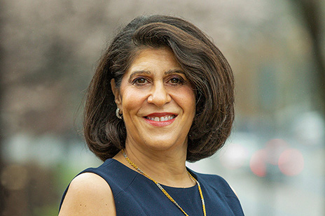 A headshot of Nadine Alameh, Ph.D.