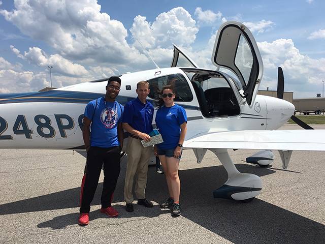 Students at St. Louis Downtown Airport Aviation Summer Academy