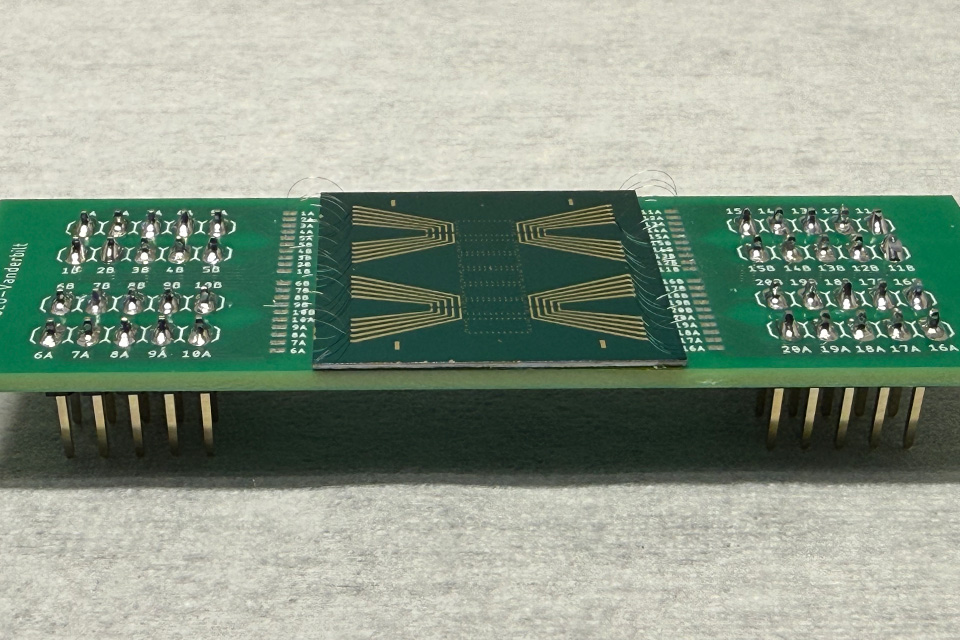 Quantum Chip A chip produced in KLab Photonics Lab