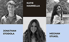 Graphic with Katelyn Mannella, Jonathan Stodola, Meghan Stukel pictures and names 