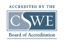 Logo stating Accredited by CWSE Committee on Accreditation