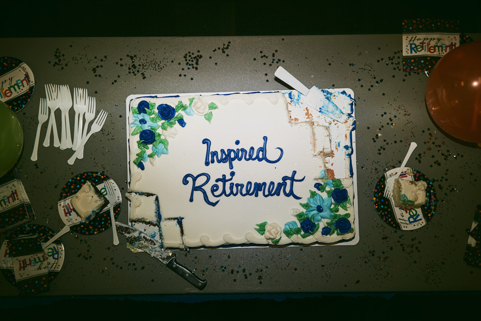 Inspired Retirement cake