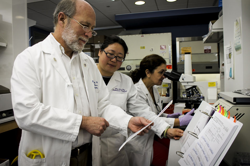 Dan Hoft, M.D., Ph.D., director of the Center for Vaccine Development 