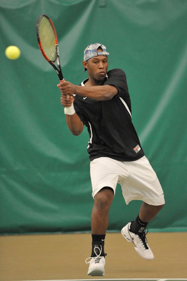 Beasley tennis Beasley plays tennis indoors