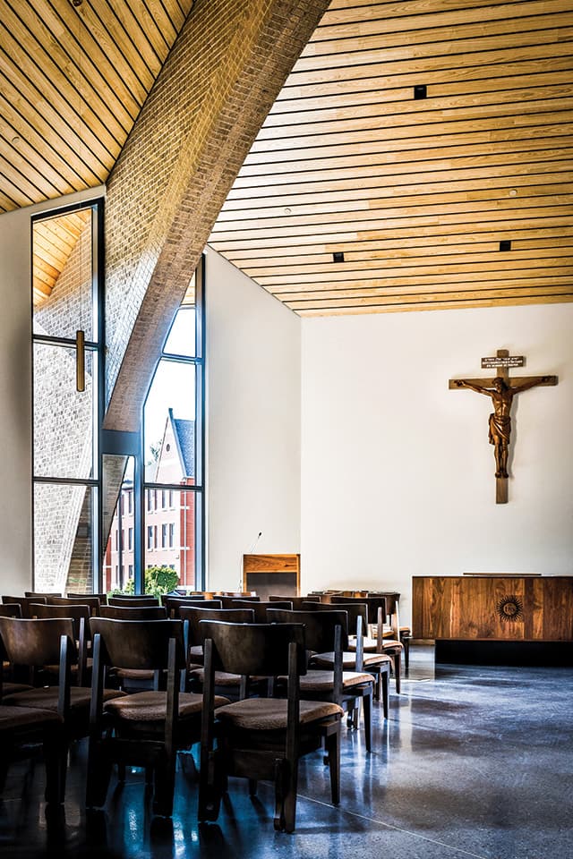 Jesuit Center chapel Interior of the Jesuit Center chapel