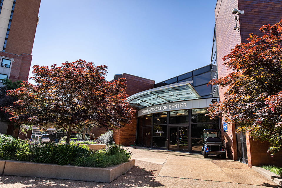 Exterior of the Simon Rec Center